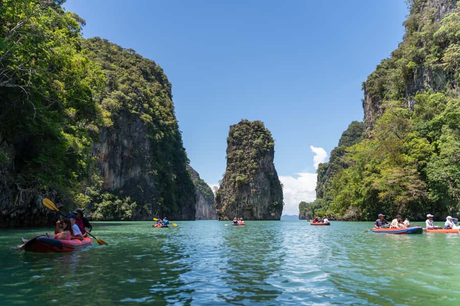 Phuket: Phang Nga Bay Lunch and Dinner Sunset Party Cruise - What the $125 price really covers
