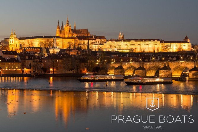 Prague Boats 3-hours Crystal Dinner Cruise - Boarding at 7:00 pm near Dvořákovo nábřeží
