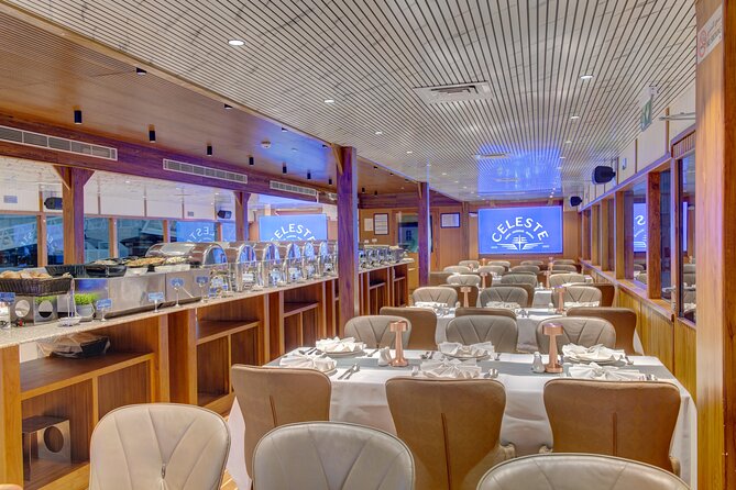 Premium Celeste Dinner Cruise on Dubai Creek with Heritage Views. - Music, DJ, and Tanura dancing