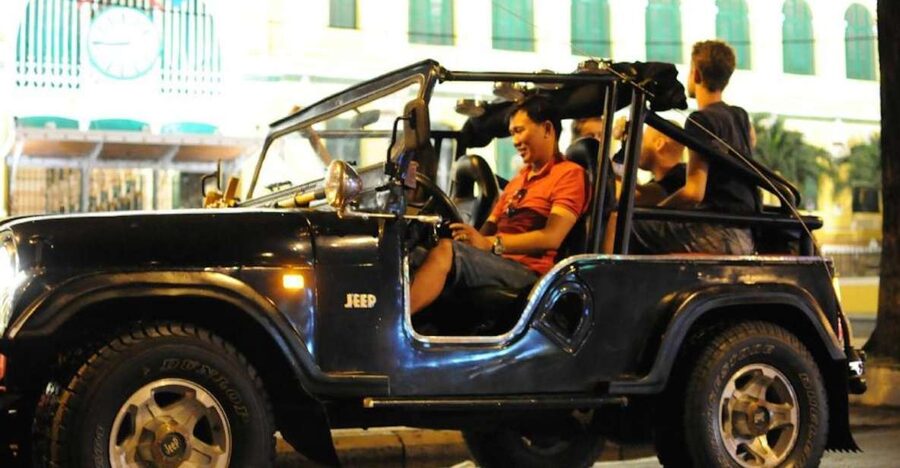 Private Jeep Tour Saigon by Night & Cruise Dinner with Music - Guide quality can shape the whole night