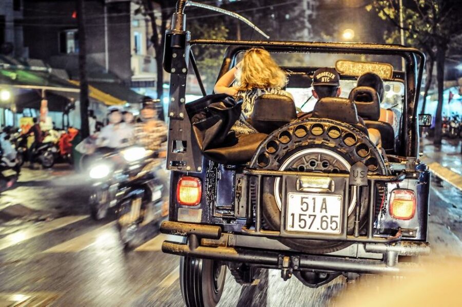 Private Jeep Tour Saigon by Night & Cruise Dinner with Music - The landmarks along the route