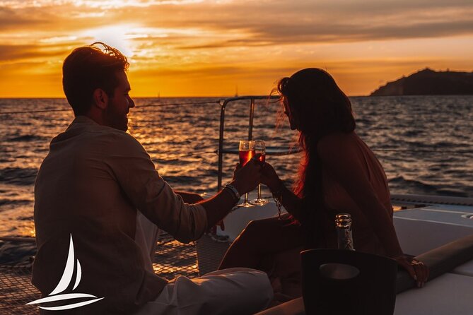 Private Sunset Cruise with Full Greek Dinner - Red Beach and White Beach from the water