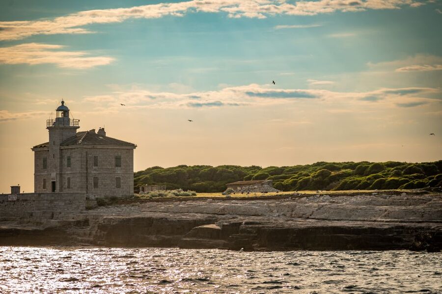 Pula: Brijuni National Park Sunset, Dolphins & Dinner Cruise - Sunset over the Adriatic