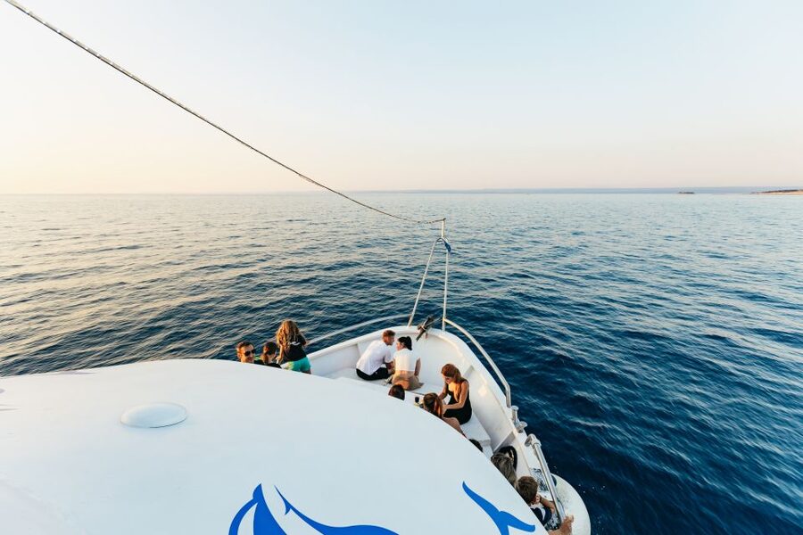 Pula: Dolphin&Sunset Cruise in Brijuni with Dinner&Drinks - Dinner on the way back