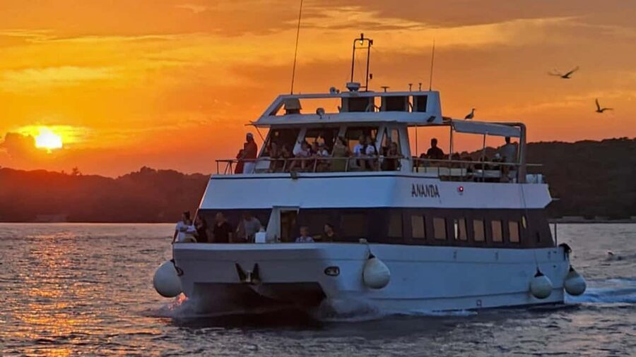 Pula: Dolphin Sunset Cruise to Brijuni with Dinner & Drinks - Key points to know before sailing
