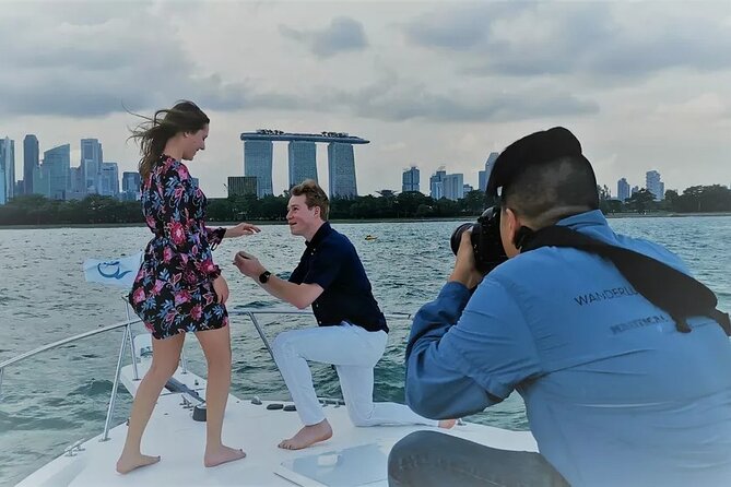 Romantic Private Sunset Dinner Cruise with a 3-course meal - Returning past Marina Bay Sands and the Singapore Flyer