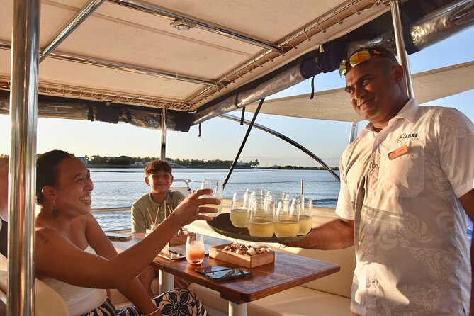 Sabre Sunset Cruise with BBQ Dinner & Drinks - Watching the Mamanuca Islands change at sunset