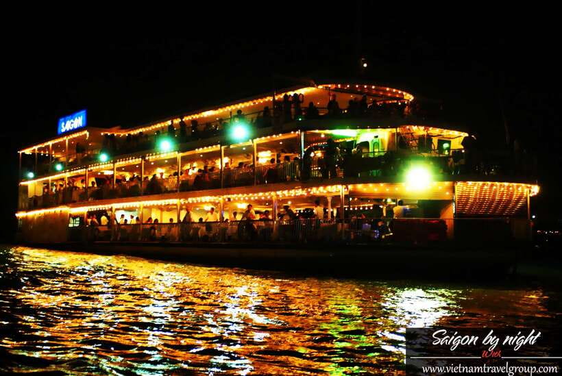 Saigon by Night: Traditional Dinner Cruise - From the theater to Bach Dang Port