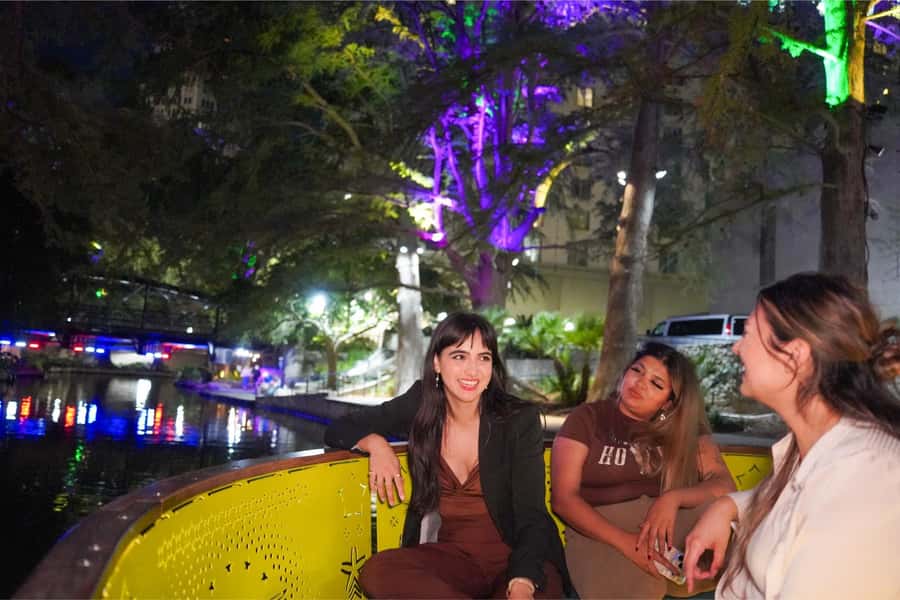 San Antonio Premium Night Driving Tour with Dinner & Cruise - Looking over the city from 623 feet