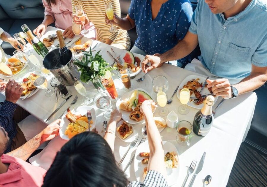 San Diego: New Year's Eve Gourmet Brunch or Dinner Cruise - A New Year’s Eve meal with San Diego moving past the windows