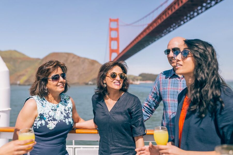 San Francisco: City Cruises Buffet Lunch or Dinner Cruise - The Bay Bridge and downtown skyline