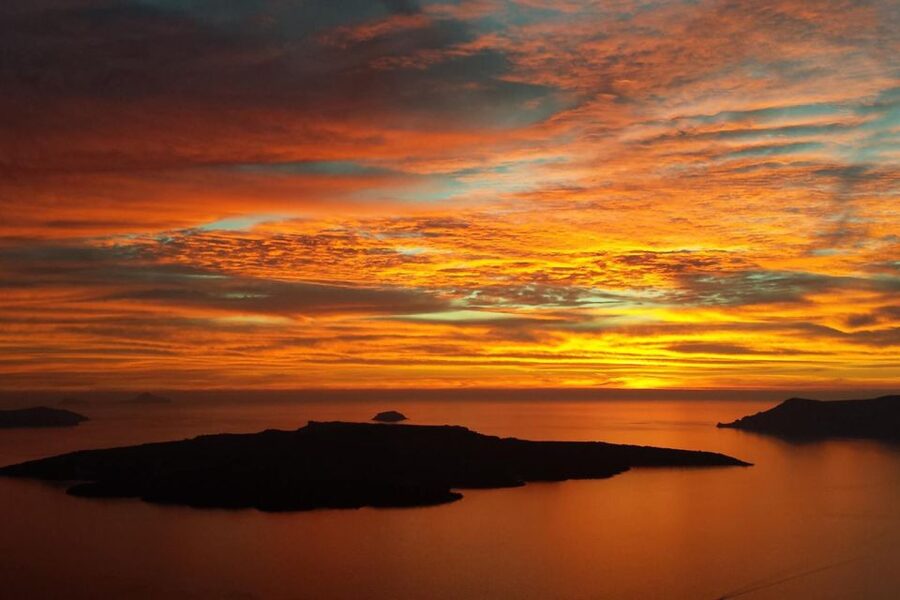 Santorini: Volcanic Sunset Cruise with Dinner - Value at about $100 per person