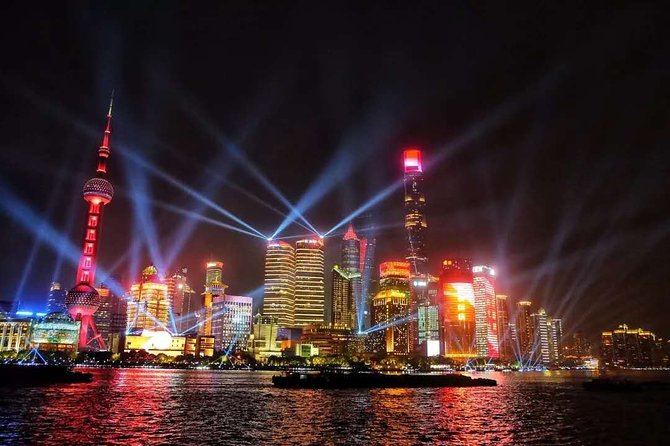 Shanghai Huangpu River Night Cruise with Buffet Dinner - From your downtown hotel to the Bund port