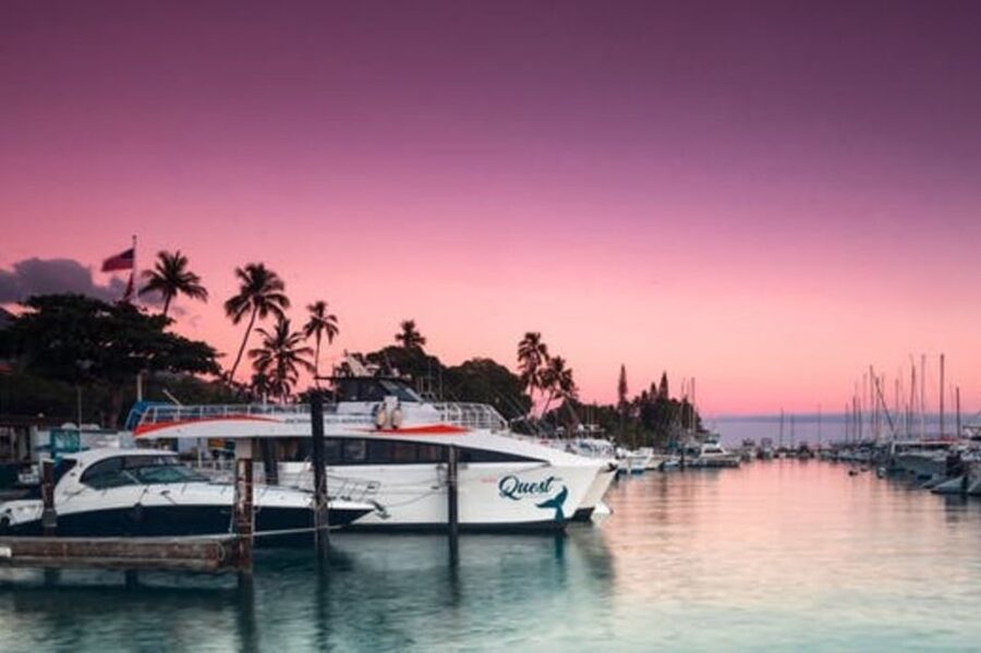 South Maui: Sunset Cruise with 4-Course Dinner and Drinks - A Maui sunset with dinner built around the view