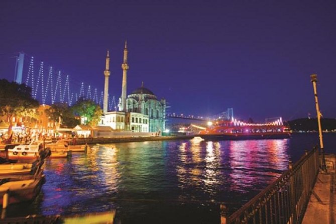 Stage Front Bosphorus Dinner Cruise with Pickup & Drinks included - The show is lively, but your table controls the view