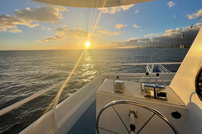Sunset Dinner Cruise in Honolulu, Hawaii - BYOB, the upper deck, and the evening mood