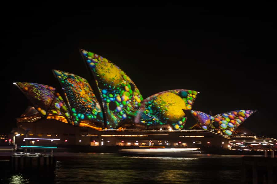 Sydney: Vivid Festival of Light Harbor Cruise with Dinner - Why seeing Vivid from the harbour works