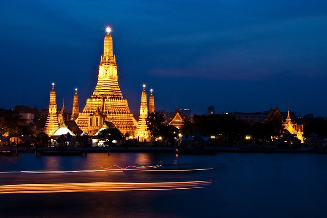 The White Orchid: Chao Phraya Dinner Cruise Experience - Boarding a large dinner boat
