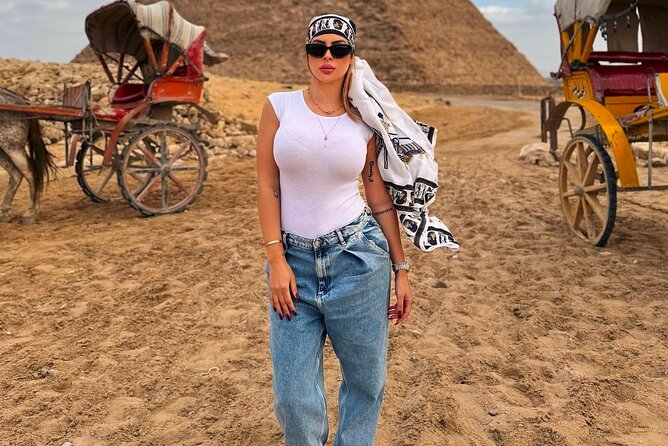 Tour Giza Pyramid Camel Ride ATV and Nile Dinner Cruise - Lunch, souvenirs, and a pause between activities