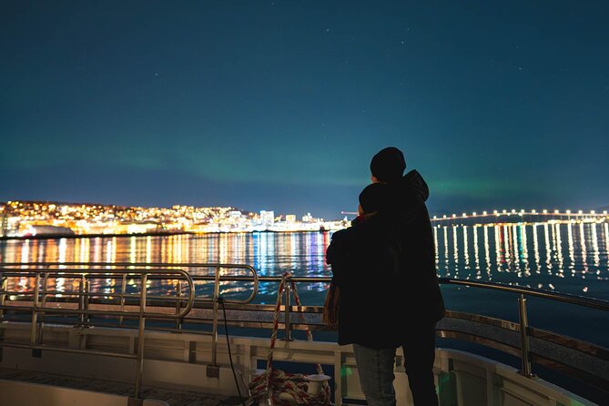 Tromso Aurora Cruise with 3-Course Dinner - A quiet electric boat beneath Tromsø’s winter sky
