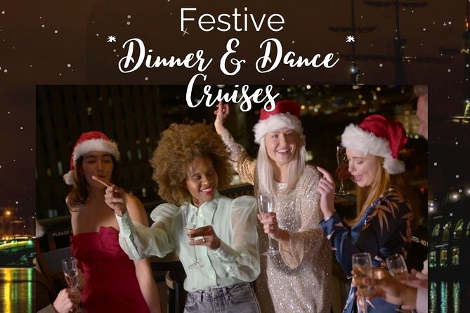Vancouver Holiday Festive Dinner Cruises - A Christmas dinner with Vancouver moving past the windows
