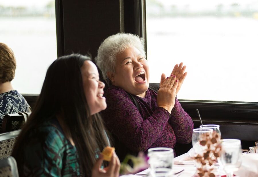 Washington DC: Christmas Eve Gourmet Brunch or Dinner Cruise - What dinner looks like at a private table