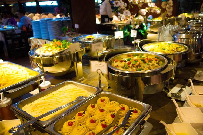 White Orchid Dinner Cruise from Bangkok with Pickup & Live Music - Thai and international buffet dinner