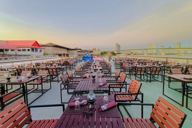 White Orchid Sunset Dinner Cruise Calypso Ladyboy Cabaret Show - The 1 hour 45 minute Chao Phraya cruise