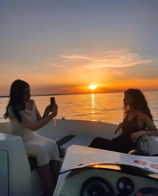 Zadar: Golden Hour Cruise RIB Tour Island Dinner Stop & Swim - Racing out from Molo Branimira